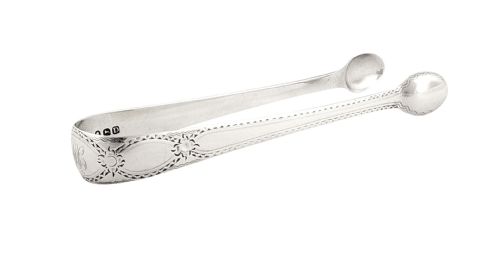 Antique Georgian Sterling Silver Sugar Tongs - William Sumner I