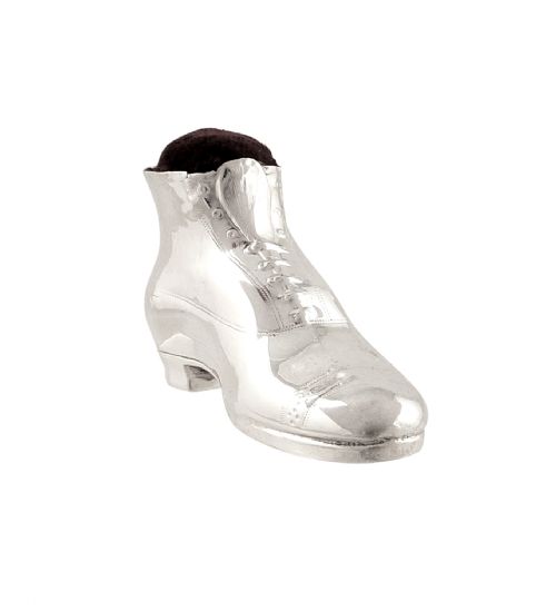 Antique Sterling Silver 'Boot/shoe' Pin Cushion 1911