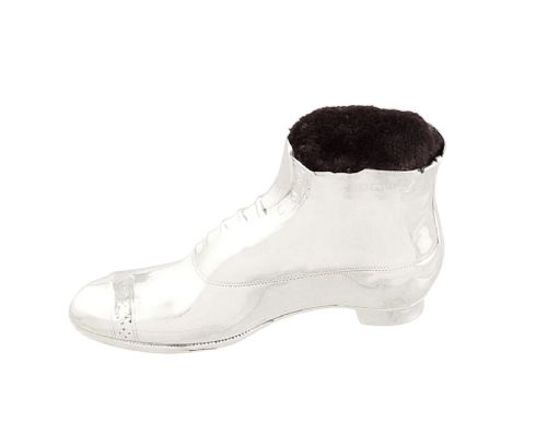 fig 1. Antique Sterling Silver 'Boot/Shoe' Pin Cushion 1911