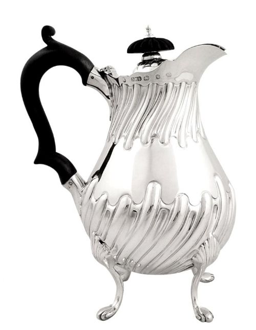 Antique Victorian Sterling Silver Water Pot/jug 1897