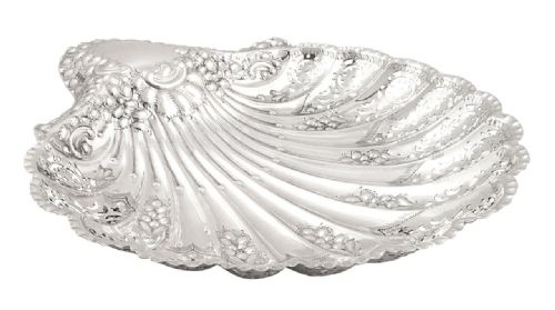 Antique Victorian Sterling Silver Pierced 'Strawberry' Dish 1898