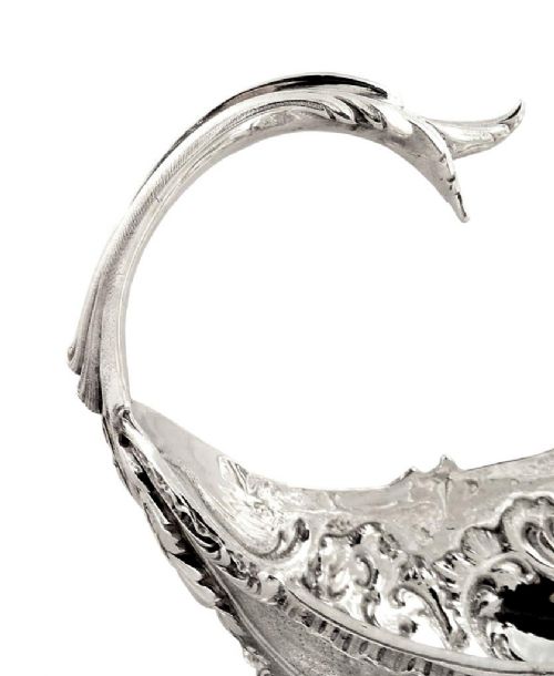 fig 1. Antique French Silver Sauce Boat / Jug - c1840 Pierre Quielle