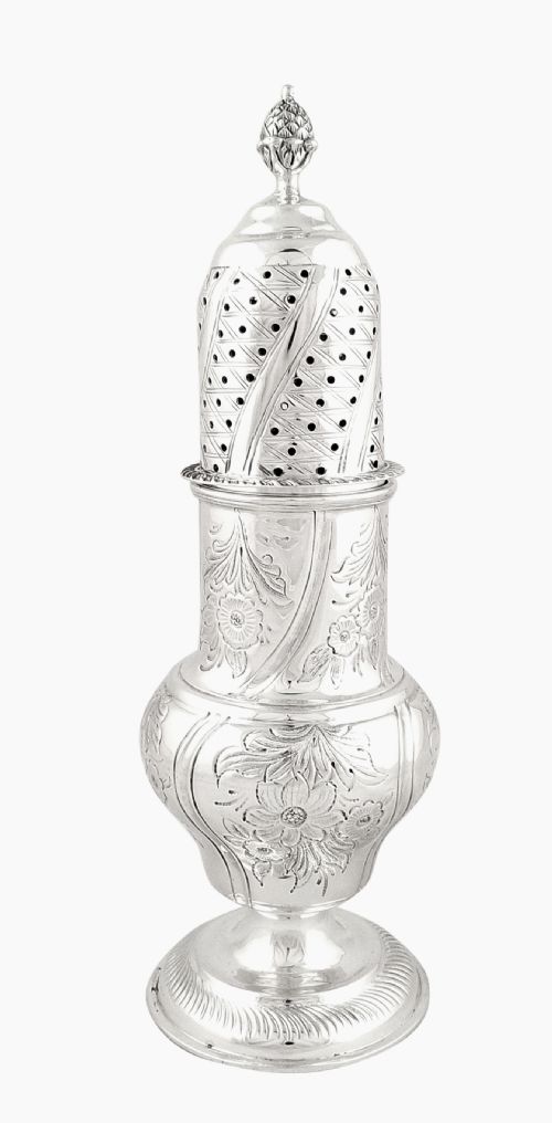 fig 1. Large Antique Victorian Sterling Silver 9