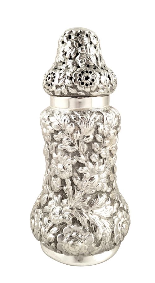 Antique Victorian Sterling Silver 7" Sugar Shaker / Caster - 1897