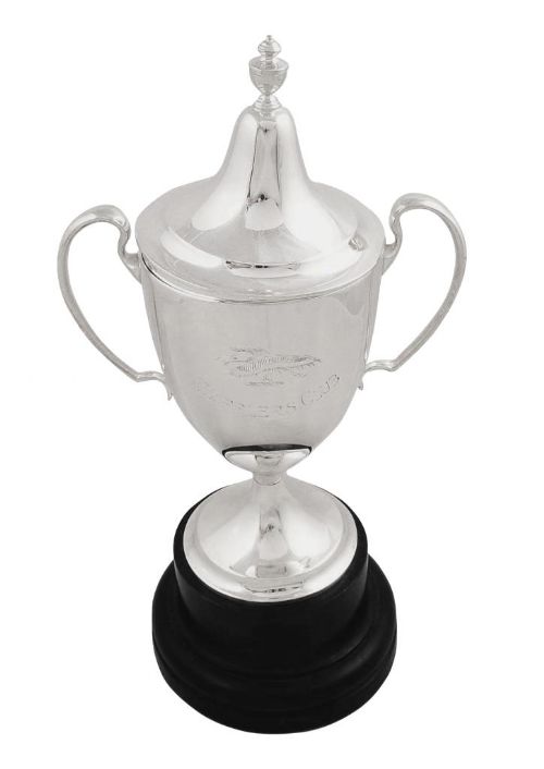 Antique Sterling Silver 'Wafflers Club' Trophy/cup on Base 1938