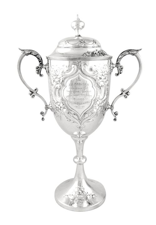 Antique Solid Sterling Silver 12" Cup/trophy 1907