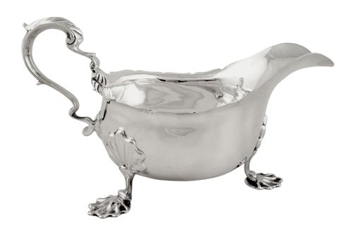 Antique Sterling Silver Gravy / Sauce Jug - 1913