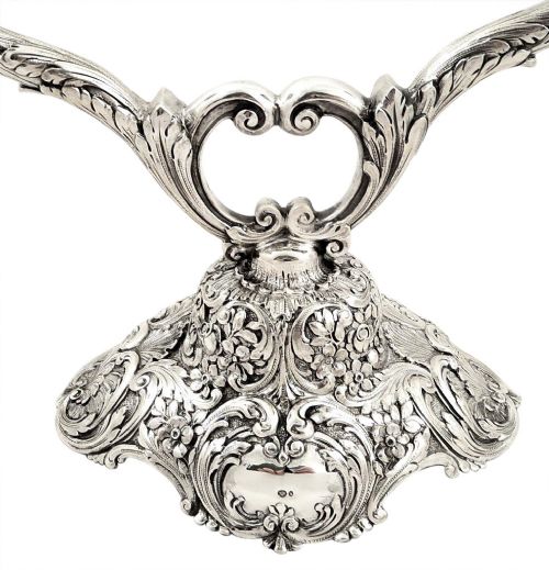 fig 2. Superb Pr Antique German Solid Silver Candleabra c1880