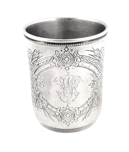 Antique Russian Silver Beaker - Moscow 1891