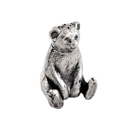 Antique Edwardian Sterling Silver Novelty Bear Pepperette 1909