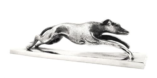 Antique Solid Sterling Silver 6" Running Dog - 1932