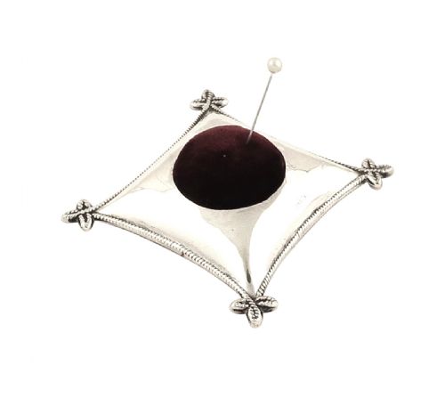 Antique Edwardian Sterling Silver 'Cushion' Pin Cushion 1910