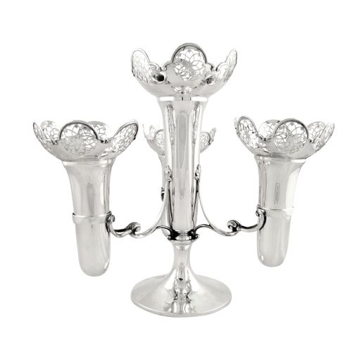 Antique Sterling Silver 4 Arm Epergne / Vase - 1912 - Goldsmiths & Silversmiths