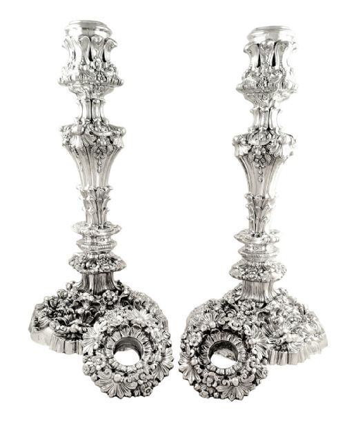 fig 1. Pr Antique Georgian Sterling Silver 12