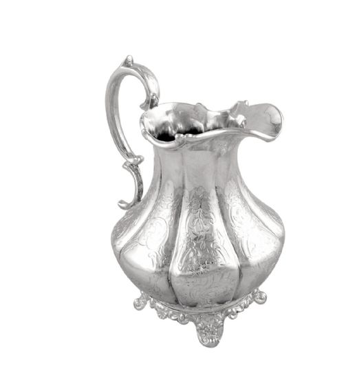 Antique Victorian Sterling Silver Jug 1850