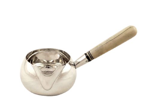 Antique Victorian Sterling Silver Brandy Warmer Pan 1875