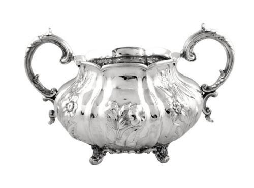 Antique Irish Victorian Sterling Silver Bowl  - Dublin 1842