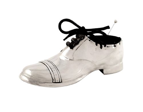 Large Edwardian Sterling Silver Shoe Pin Cushion 1909
