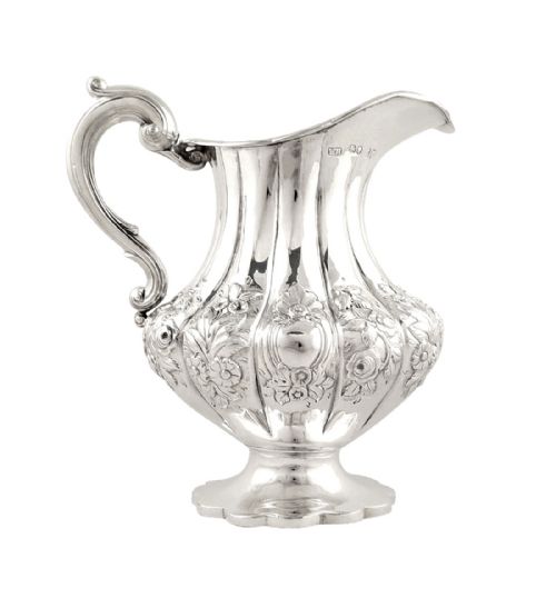 Antique Victorian Sterling Silver Jug 1841