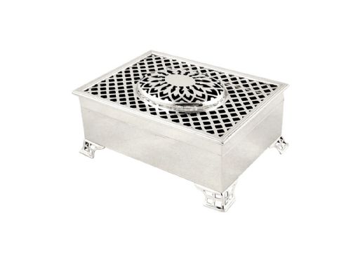 Antique Edwardian Sterling Silver Trinket / Jewel Box 1906