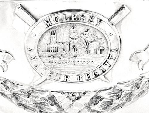 fig 1. Antique Sterling Silver Bowl - 1917 Molesey Regatta