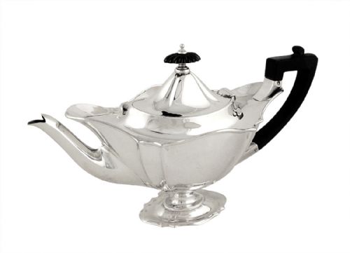 fig 1. Antique Edwardian Sterling Silver 3 Piece Bachelor Teaset 1905