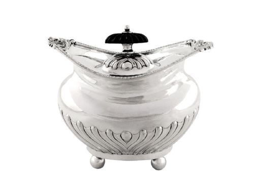 Antique Edwardian Sterling Silver Caddy 1905