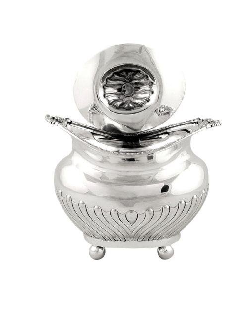 fig 1. Antique Edwardian Sterling Silver Caddy 1905