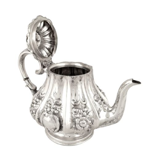 fig 1. Antique Victorian Sterling Silver Teapot 1853