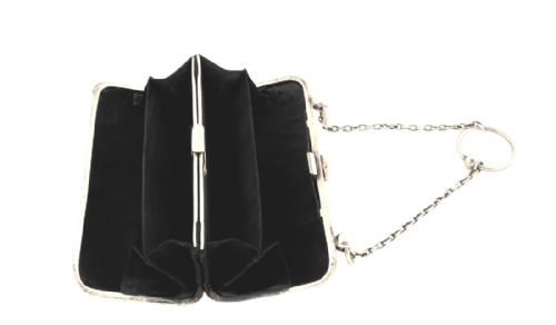 ANTIQUE STERLING SILVER ART NOUVEAU PURSE 1902 - ADDITIONAL PHOTO 5
