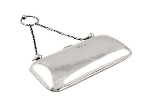 ANTIQUE STERLING SILVER ART NOUVEAU PURSE 1902 - ADDITIONAL PHOTO 9