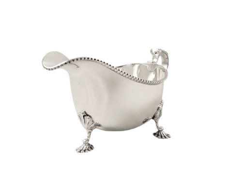 Antique Sterling Silver Gravy / Sauce Jug - Asprey 1941