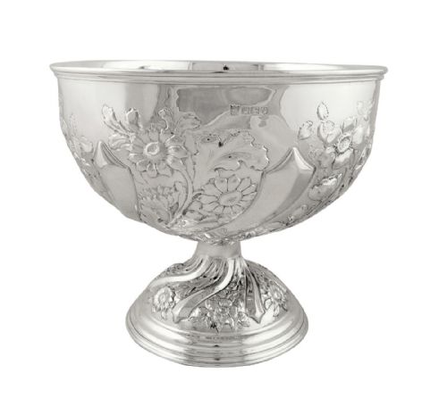 Antique Sterling Silver 8" Bowl on Pedestal Base 1923