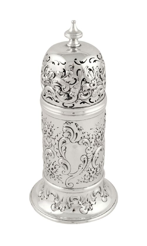 Antique Victorian Sterling Silver Sugar Shaker / Caster 1893
