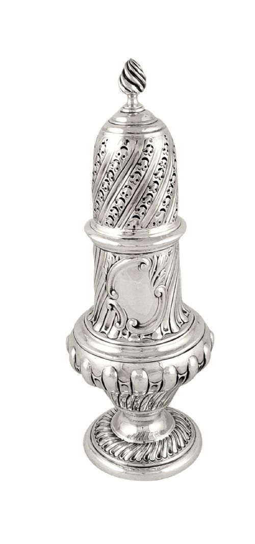 Antique Victorian Sterling Silver 9" Sugar Shaker / Caster 1898
