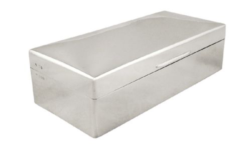 Antique Sterling Silver Cigarette / Trinket Box 1922