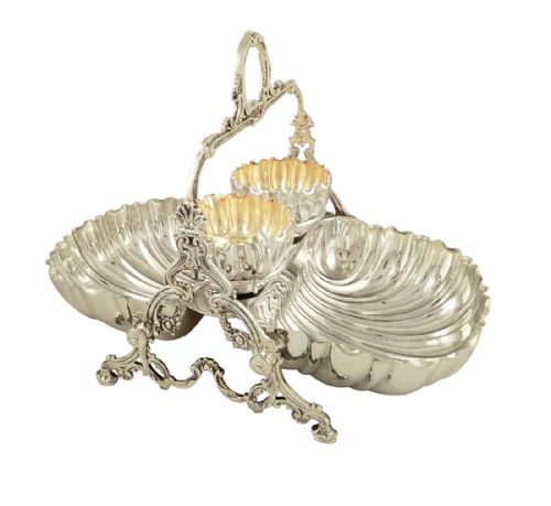 Antique Victorian Silver Plate Strawberry Set 1893