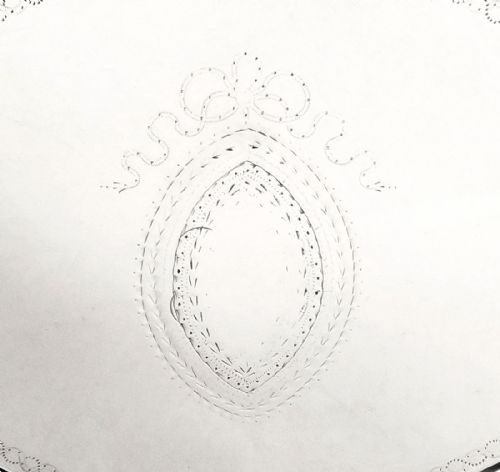 fig 1. Antique Georgian Sterling Silver Teapot Stand 1787 - Hester Bateman