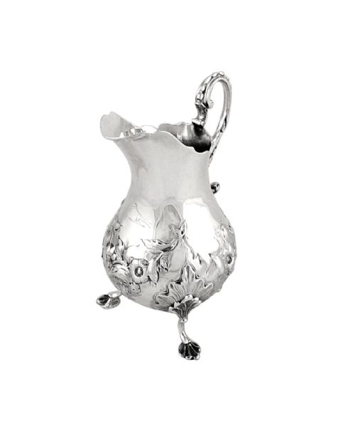 Antique William IV Sterling Silver Jug 1836 - Bird