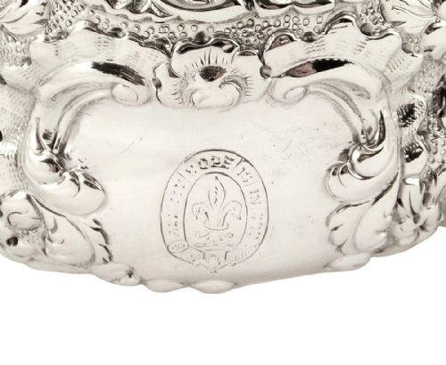 fig 1. Set 4 Antique Georgian Scottish Silver Salt Cellars - Edinburgh 1823