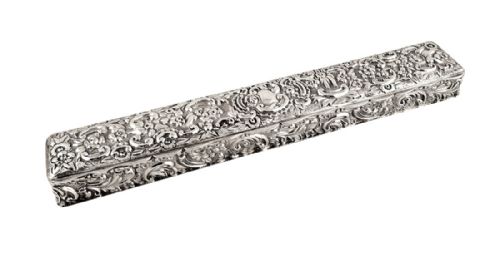 Antique Edwardian Sterling Silver Trinket Box - 1903