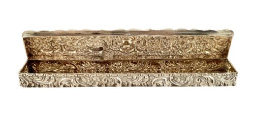 fig 1. Antique Edwardian Sterling Silver Trinket Box - 1903