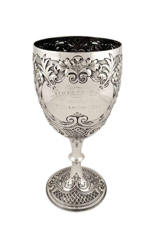 Antique Edwardian Sterling Silver 9" Trophy - 1902 - The Hedley Cup