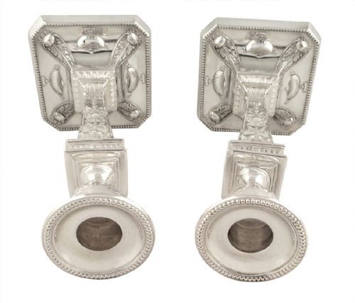 fig 1. Pr of Antique Edwardian Sterling Silver 8