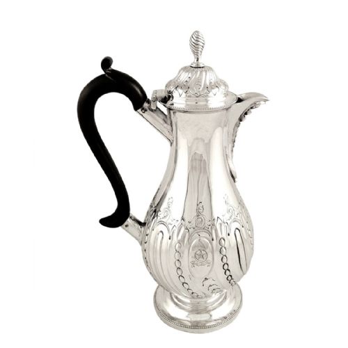 Antique Victorian Sterling Silver Water Pot 1881
