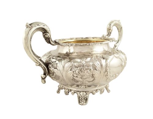 fig 1. Antique Victorian Irish Sterling Silver Bowl - Dublin 1853