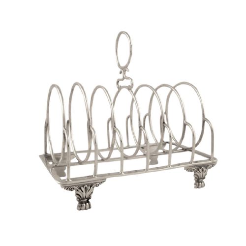 Antique Georgian Sterling Silver Toastrack 1817
