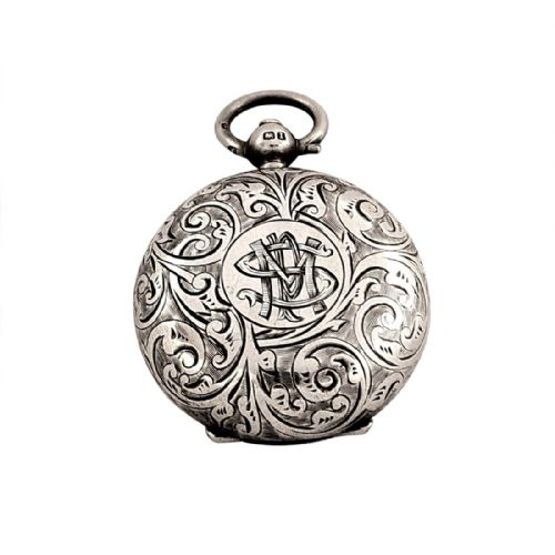 Antique Edwardian Sterling Silver Sovereign Case 1910