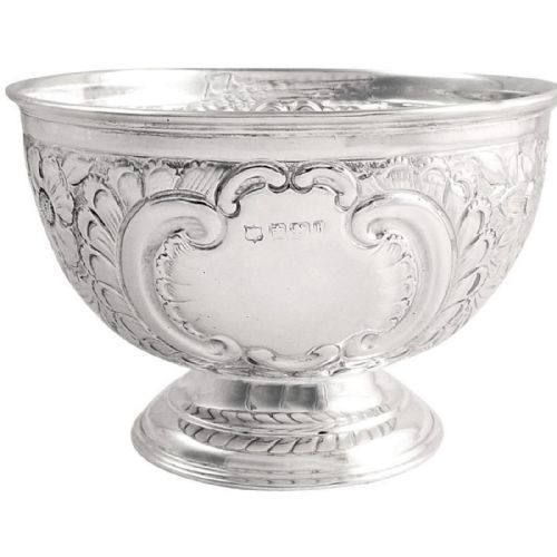 Antique Victorian Sterling Silver Bowl 1900