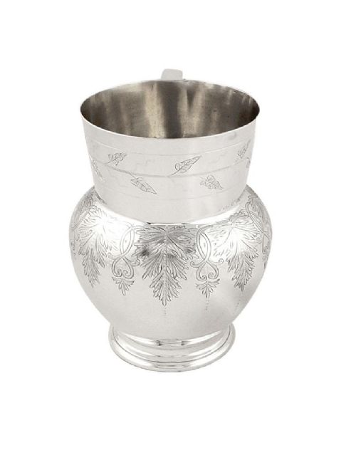 fig 1. Unusual Antique Victorian Sterling Silver Pint Mug / Tankard - Stephen Smith 1872